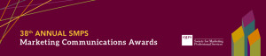 Color SMPS MCA banner graphic for the 38th annual Marketing Communications Awards