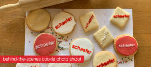 Behind the scenes from our cookie photo shoot.