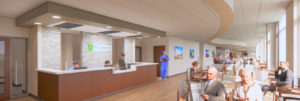 St. Elizabeth Fort Thomas medical office building renderings showing lobby space.