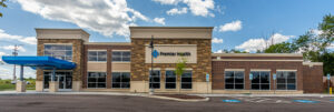 Main entrance at the Premier Health Liberty Family Medicine office building in Liberty Township, Ohio.