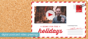 Digital postcard video greeting from our 2020 holiday campaign