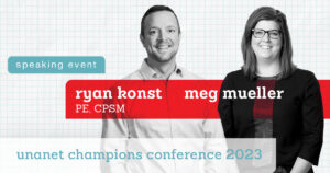Ryan Konst + Meg Mueller present at Unanet Champions Conference 2023