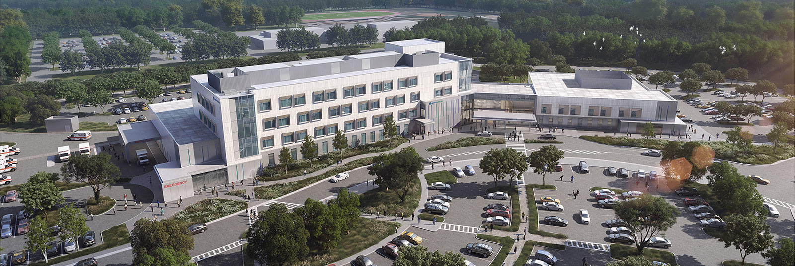 Rendering of the new Kings Mills Hospital courtesy of GBBN.