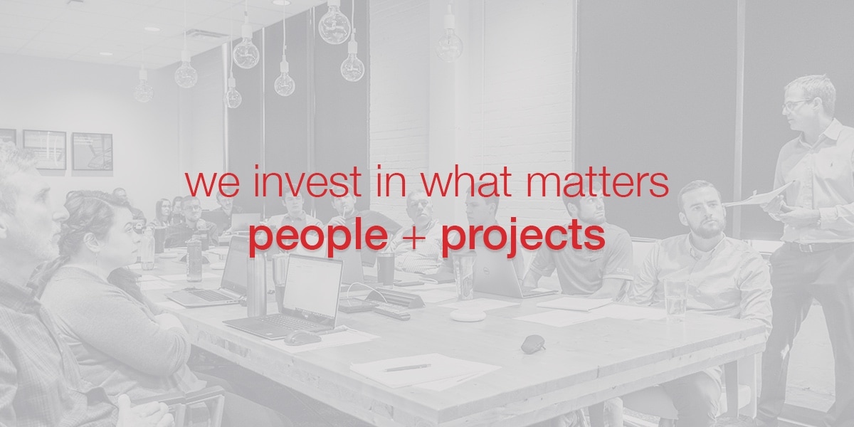 we invest in what matters people + projects photo